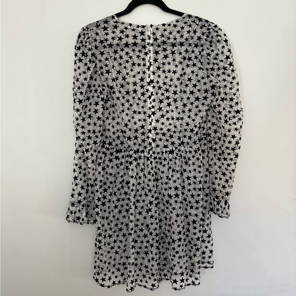 Black and White Star Print Dress